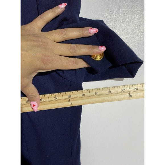 Atrium Collection Navy Blue Double-Breasted Blazer Dress - Picture 10 of 14